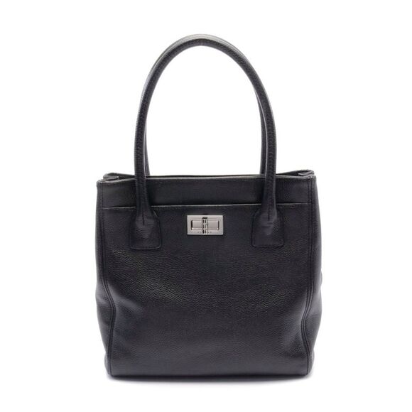 Chanel 2.55 Executive Tote Leather Bag Black - Picture 1 of 6